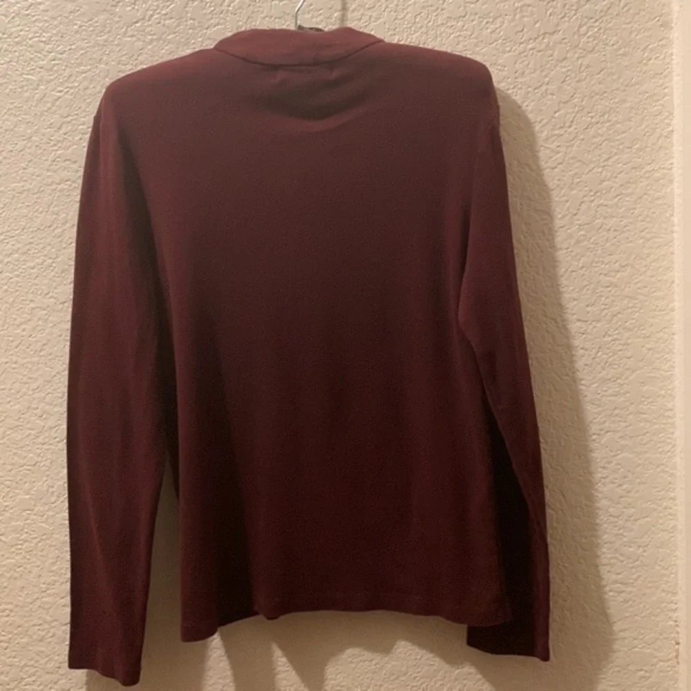 Lauren Ralph Lauren medium eggplant sweater - Picture 7 of 8